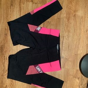 VS Pink tights.